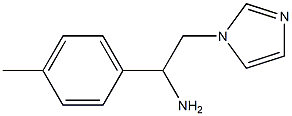 2-(1H-imidazol-1-yl)-1-(4-methylphenyl)ethanamine 结构式