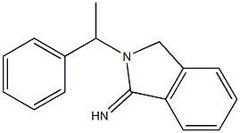 2-(1-phenylethyl)-2,3-dihydro-1H-isoindol-1-imine 结构式