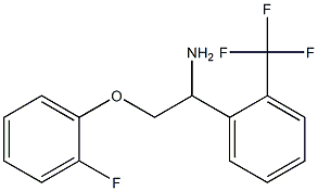 2-(2-fluorophenoxy)-1-[2-(trifluoromethyl)phenyl]ethanamine 结构式