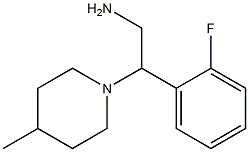 2-(2-fluorophenyl)-2-(4-methylpiperidin-1-yl)ethan-1-amine 结构式