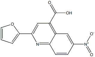 2-(2-furyl)-6-nitroquinoline-4-carboxylic acid 结构式