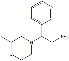 2-(2-methylmorpholin-4-yl)-2-pyridin-3-ylethanamine 结构式