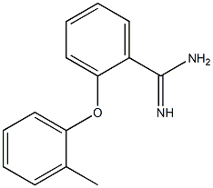 2-(2-methylphenoxy)benzene-1-carboximidamide 结构式