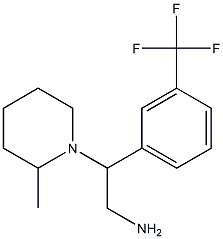 2-(2-methylpiperidin-1-yl)-2-[3-(trifluoromethyl)phenyl]ethanamine 结构式