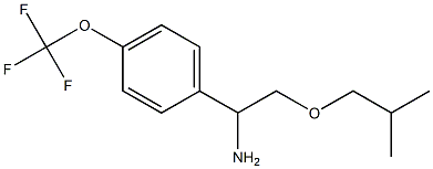 2-(2-methylpropoxy)-1-[4-(trifluoromethoxy)phenyl]ethan-1-amine 结构式