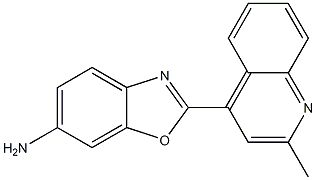 2-(2-methylquinolin-4-yl)-1,3-benzoxazol-6-amine 结构式