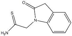 2-(2-oxo-2,3-dihydro-1H-indol-1-yl)ethanethioamide 结构式