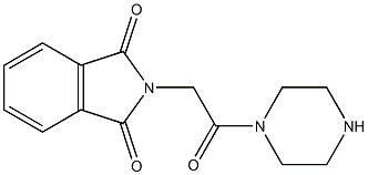 2-(2-oxo-2-piperazin-1-ylethyl)-1H-isoindole-1,3(2H)-dione 结构式