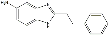 2-(2-phenylethyl)-1H-benzimidazol-5-amine 结构式