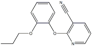 2-(2-propoxyphenoxy)nicotinonitrile 结构式