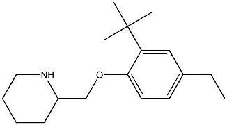 2-(2-tert-butyl-4-ethylphenoxymethyl)piperidine 结构式