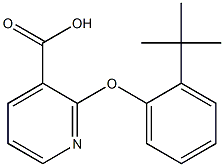 2-(2-tert-butylphenoxy)pyridine-3-carboxylic acid 结构式