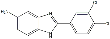 2-(3,4-dichlorophenyl)-1H-1,3-benzodiazol-5-amine 结构式