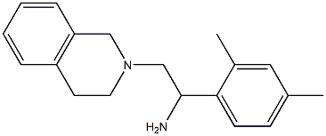2-(3,4-dihydroisoquinolin-2(1H)-yl)-1-(2,4-dimethylphenyl)ethanamine 结构式