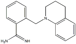 2-(3,4-dihydroquinolin-1(2H)-ylmethyl)benzenecarboximidamide 结构式