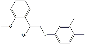 2-(3,4-dimethylphenoxy)-1-(2-methoxyphenyl)ethanamine 结构式