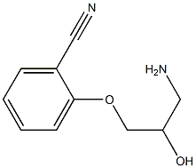 2-(3-amino-2-hydroxypropoxy)benzonitrile 结构式