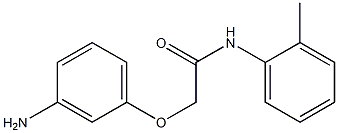 2-(3-aminophenoxy)-N-(2-methylphenyl)acetamide 结构式