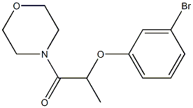 2-(3-bromophenoxy)-1-(morpholin-4-yl)propan-1-one 结构式