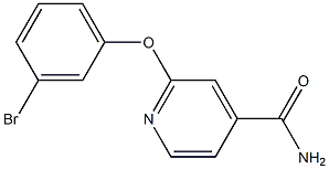 2-(3-bromophenoxy)isonicotinamide 结构式