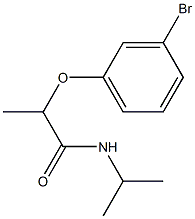 2-(3-bromophenoxy)-N-(propan-2-yl)propanamide 结构式