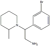 2-(3-bromophenyl)-2-(2-methylpiperidin-1-yl)ethanamine 结构式