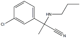 2-(3-chlorophenyl)-2-(propylamino)propanenitrile 结构式