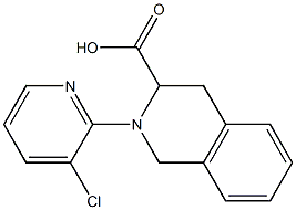 2-(3-chloropyridin-2-yl)-1,2,3,4-tetrahydroisoquinoline-3-carboxylic acid 结构式