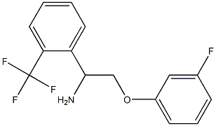 2-(3-fluorophenoxy)-1-[2-(trifluoromethyl)phenyl]ethanamine 结构式