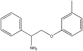 2-(3-methylphenoxy)-1-phenylethanamine 结构式