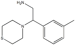 2-(3-methylphenyl)-2-(thiomorpholin-4-yl)ethan-1-amine 结构式