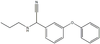 2-(3-phenoxyphenyl)-2-(propylamino)acetonitrile 结构式