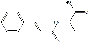 2-(3-phenylprop-2-enamido)propanoic acid 结构式