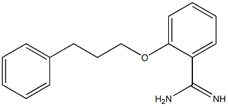 2-(3-phenylpropoxy)benzenecarboximidamide 结构式