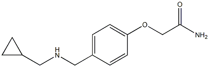 2-(4-{[(cyclopropylmethyl)amino]methyl}phenoxy)acetamide 结构式