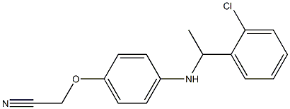 2-(4-{[1-(2-chlorophenyl)ethyl]amino}phenoxy)acetonitrile 结构式