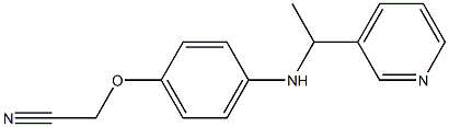 2-(4-{[1-(pyridin-3-yl)ethyl]amino}phenoxy)acetonitrile 结构式