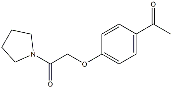 2-(4-acetylphenoxy)-1-(pyrrolidin-1-yl)ethan-1-one 结构式