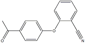 2-(4-acetylphenoxy)benzonitrile 结构式
