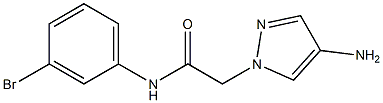 2-(4-amino-1H-pyrazol-1-yl)-N-(3-bromophenyl)acetamide 结构式