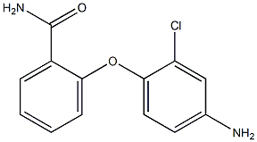 2-(4-amino-2-chlorophenoxy)benzamide 结构式