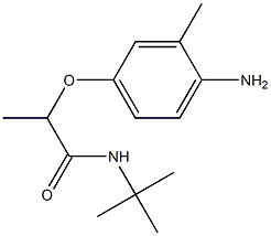 2-(4-amino-3-methylphenoxy)-N-tert-butylpropanamide 结构式