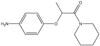 2-(4-aminophenoxy)-1-(piperidin-1-yl)propan-1-one 结构式