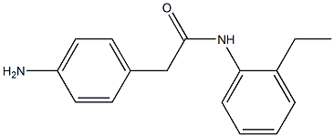 2-(4-aminophenyl)-N-(2-ethylphenyl)acetamide 结构式