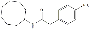 2-(4-aminophenyl)-N-cyclooctylacetamide 结构式