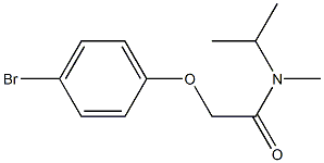 2-(4-bromophenoxy)-N-methyl-N-(propan-2-yl)acetamide 结构式