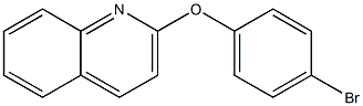 2-(4-bromophenoxy)quinoline 结构式