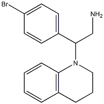 2-(4-bromophenyl)-2-(1,2,3,4-tetrahydroquinolin-1-yl)ethan-1-amine 结构式