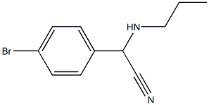 2-(4-bromophenyl)-2-(propylamino)acetonitrile 结构式