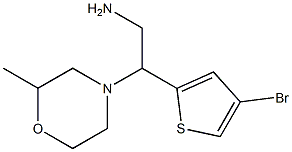 2-(4-bromothiophen-2-yl)-2-(2-methylmorpholin-4-yl)ethan-1-amine 结构式